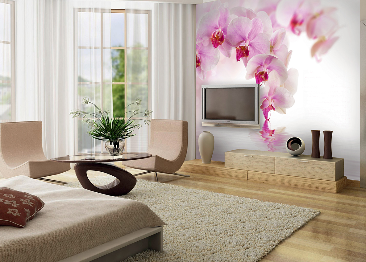 Фотообои Розовая орхидея D-070 (3,0х2,7 м), Дивино Декор 2