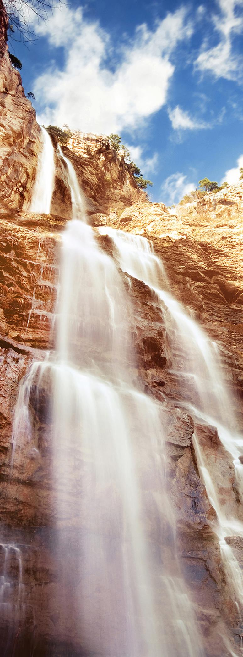 Фотообои Горный водопад А2-013 (1,0х2,7 м), Дивино Декор 1