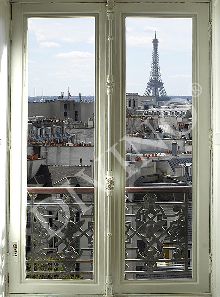 Фотообои окно в париж B-062 (2,0х2,7 м), Дивино Декор 1