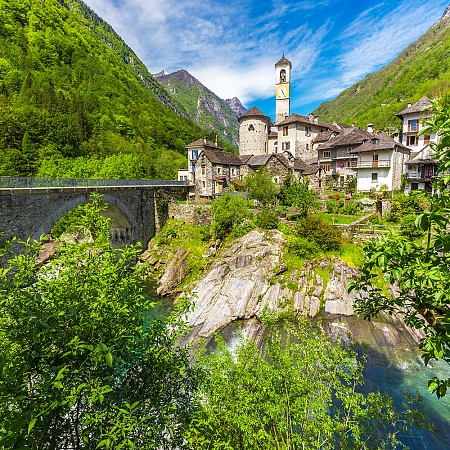 Фотообои Швейцария деревня К-025  (3,0х2,7 м), Дивино Декор