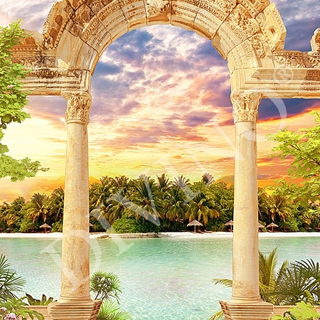 Фотообои Античная арка B-002 (2,0х2,7 м), Дивино Декор 1
