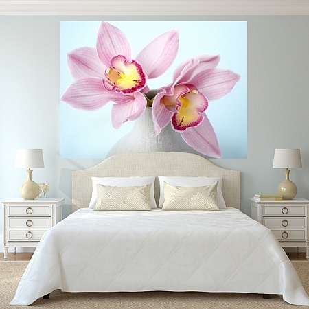 Фотообои Розовая орхидея  В1-320 (2,0х1,47 м), Дивино Декор