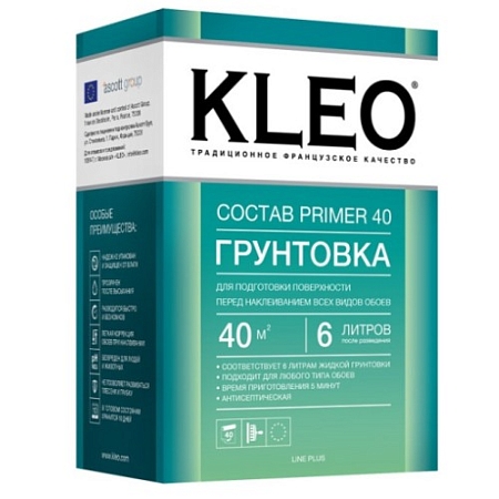 Сопутствующие товары KLEO Primer 40, грунтовка сыпучая, Аскотт груп 1