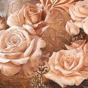 Фреска "Розы" 137  (2,94х1,34м)