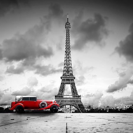 Фотообои Красное авто D-086 (3,0х2,7 м), Дивино Декор 1