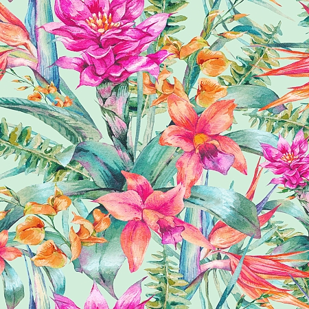 Фотообои Тропические цветы Н-077 (3,0х2,7 м), Дивино Декор